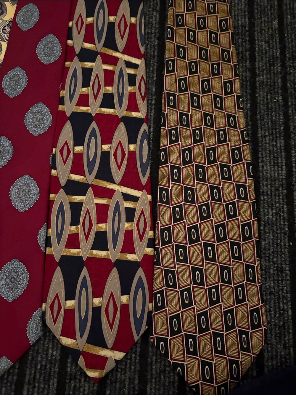6 Assorted Men's Patterned Neckties - Multi-Color Pack - Picture 4 of 8